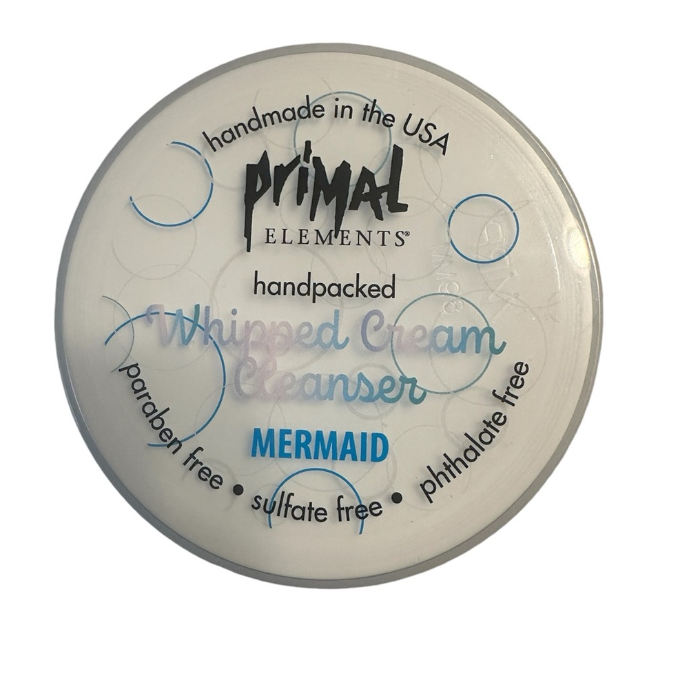 Primal Elements Mermaid Whipped Cream Cleanser Body Scrub Large Bath Soap
